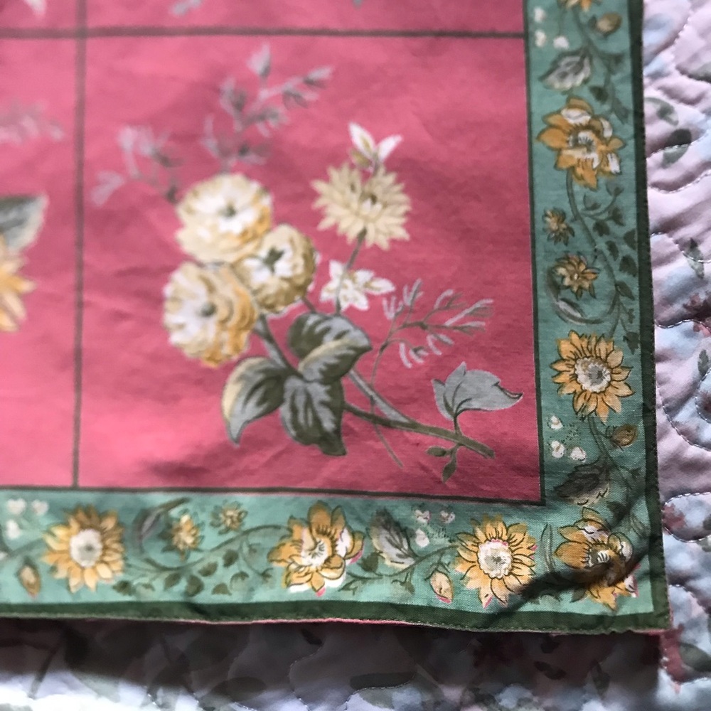 Two April Cornell year 2000 throw pillow casss